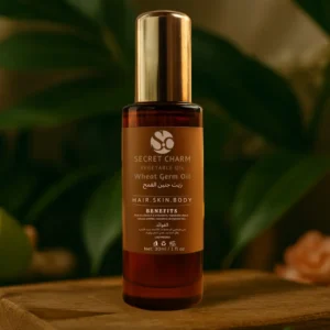 Huile de Germe de Blé 100% naturelle Secret Charm – Soin nourrissant et régénérant pour peau et cheveux – Prix Maroc